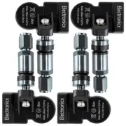 4 Tire Pressure Sensors RDKS Sensor Metal Valve Gunmetal for Fiat Ulysse 179 06