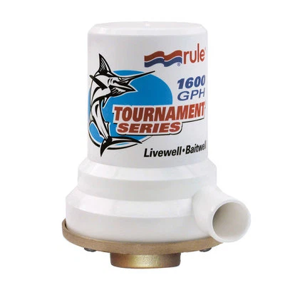 Rule Tournament Series Bronze Base 1600 GPH Livewell Pump model 209B
