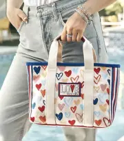 BRIGHTON “Red, White, and You” Mini Tote Canvas