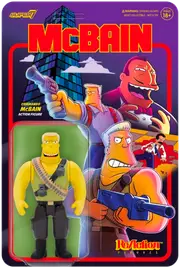 The Simpsons - Commando McBain ReAction 3.75” Action Figure