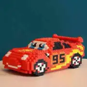 Disne'y Cars Lightning Mc'Queen Building Blocks Car Assembly Model Mini Edition