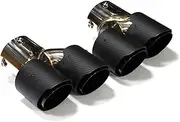 Car Exhaust Carbon Fiber Exhaust Tip Tip Compatible For BMW G20 G21 M340i G42 M440i G22 M240i Muffler Tailtip Exhaust System(Carbon Fiber L)