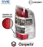RH RHS Right Hand Tail Light Rear Lamp For Ford Ranger PK Ute 2009~2011 Emark (for: Ford)