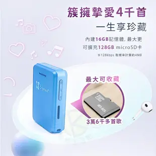 【Ergotech】人因MP10 1.8吋16GB全觸控活力藍方音樂播放器 MP3 播放器 隨身聽 (6.6折)