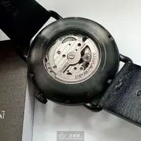 在飛比找ETMall東森購物網優惠-ARMANI手錶, 男錶 44mm 黑圓形精鋼錶殼 黑色鏤空