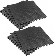 6/12PCS x Interlocking Heavy Duty EVA Foam Gym Flooring Floor Mat Mats Tiles
