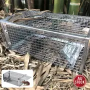 Humane Rat Trap Cage Live Animal Catch Pest Rodent Mouse Bait Control Box AU
