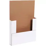 12" X 10 1/2" X 2" White Easy-Fold Mailers (50 Per Bundle)