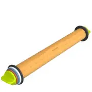 Rolling Pin with Adjustable Thickness Ring Dough Thickness for Baking Fondant...