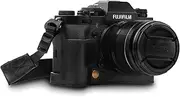 MegaGear Fujifilm X-T3 Fujifilm X-T3 Camera Case MegaGear MG1552 X-T3 Ever Ready Genuine Leather Camera Half Case and Strap (Black), Black (MG1552)