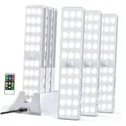LED Closet Light with Charging Station, 30LEDs Dimmer 6 Pack with Stand White
