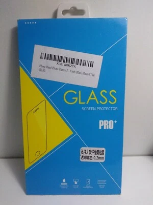For Apple Iphone 6/6S Glass Screen Protector Pro+ Premium Tempered Black