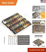 Spice Drawer Organizer 36 Jars 386 Labels 4 Tier Seasoning Rack Tray Insert