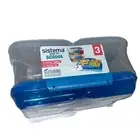 Sistema Clip It Food Storage Containers Back To School 3 Pack