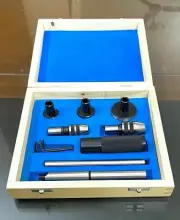Lathe Tailstock Tap & Die Holder Kit MT1 Shank Threading Tapping Set Wooden Box