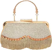 [YeeHeen] Beaded Sequin Evening Purse Large Clutch Bag Vintage Shoulder Handbag for Women
