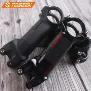 TOSEEK 31.8mm Bicycle Stem Carbon 10/17/25/35 Degree MTB BMX 60-110mm Bar Stems