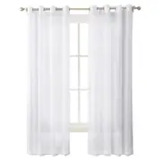 210x134cm Rod Pocket Sheer Curtain Voile Curtain Window Drape Privacy Draperies for Living Room