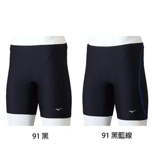 MIZUNO SWIM BASIC 男泳褲 素色線條 四角泳褲 長版泳褲 游泳褲 N2MBAA11 23FWO 樂買網