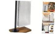 15'' Hand Towel Holder, L Shaped Towel Holder Stand with Weighted Base, Black