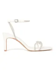 [Forever New] Celeste Interlink Diamante Heels in White
