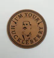 Tombstone Doc Holliday - I'm Your Huckleberry - 3" Iron-on Patches - Light Brown