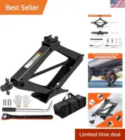 Reliable 3.0 Ton Scissor Jack with Hand Crank for Emergency Vehicle Repairs