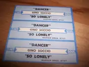 3 Gino Soccio Dancer / So Lonely Jukebox Title Strip