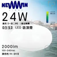 在飛比找蝦皮購物優惠-凱得米｜NEWWIN LED 24w 綠能 吸頂燈 白玉 全