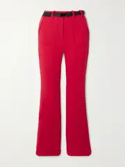 [ERIN SNOW] ERIN SNOW - Zola Belted Bootcut Ski Pants - Red - US2 US 2 Red