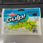 Berkley Gulp! Sand Crab Flea Chartreuse 1" 12pk GSSF1-CH