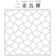 Japanese Embroidery SASHIKO Kit Fujikyu HANA FUKIN nijyutoridasuki From JAPAN