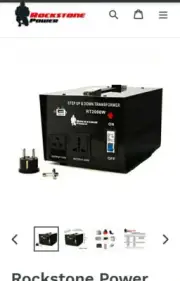 2000 Watt Voltage Converter Transformer Step Up/Down 110V/120V/220V/240V Power