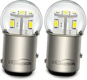 Ruiandsion 1157 BAY15D 1016 1034 LED Daytime Running Lights 3014 12SMD LED Chip 6-30V 360LM White LED Bulb for Backup Reverse Lights Tail Brake Lights Pack of 2