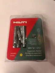 Hilti 3/8 in. x 2-1/2 in. Kwik Bolt 1 Carbon Steel Concrete Wedge Anchor (20-Pac