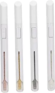 4pcs Nail Art Tools,Nail Art Pens,Nail Dotting Tool,Metal Long Lasting Durable DIY Decoration Dotting Pen Manicure Tools for Salon(0.8mm)