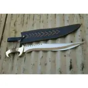 Custom Handmade Carbon Steel Blade Stag Horn Machete Short Sword | Hunting Sword