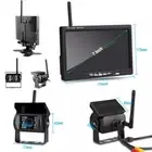 7" Wireless Rear View Monitor +2 WIFI Reverse Camera Kit Caravan Bus Truck NEW