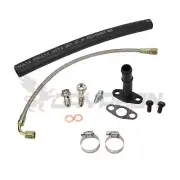Turbo Oil Feed Return Line Kit for Nissan CA18DET Top Mount Garrett GT25R GT28R (for: Nissan)
