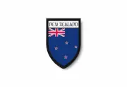 PATCH PATCHES EMBLEM IRON ON GLUE PRINT FLAG world crest new zealand