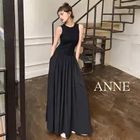 在飛比找蝦皮商城優惠-ANNE｜收腰洋裝 無袖連身裙【AD102165】無袖洋裝 