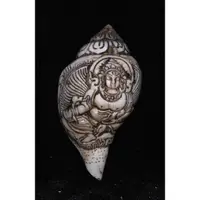 在飛比找蝦皮購物優惠-印度白海螺天然左旋法螺尼泊爾傳統精工雕刻做舊工藝佛家左旋生物