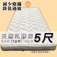 在飛比找Yahoo!奇摩拍賣優惠-【嘉新床墊】厚7公分/標準雙人5尺【馬來西亞天然乳膠床】頂級
