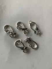 BALI Sterling Silver Hook Bead Clasp