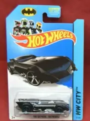 New Sealed 2014 Hot Wheels Batman Batmobile Blue HW City car 7311