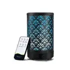 Ultrasonic Humidifier Aroma Diffuser Aromatherapy Air Purifier Black 100ml