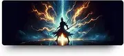 DESKMATEC Gaming Mouse Pad, Lightning Warden Extra Large Desk Mat (80x30cm)