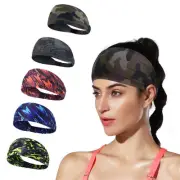 Non-Slip Elastic Printing Hair Bands Headband For Women Men Workout Running Yoga