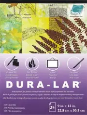 Grafix Dura-Lar Clear .005 Pad 9"X12"-25 Sheets P05DC