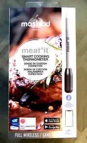Mastrad Meat It + Plus Smart Wireless Cooking Thermometer with Bluetooth